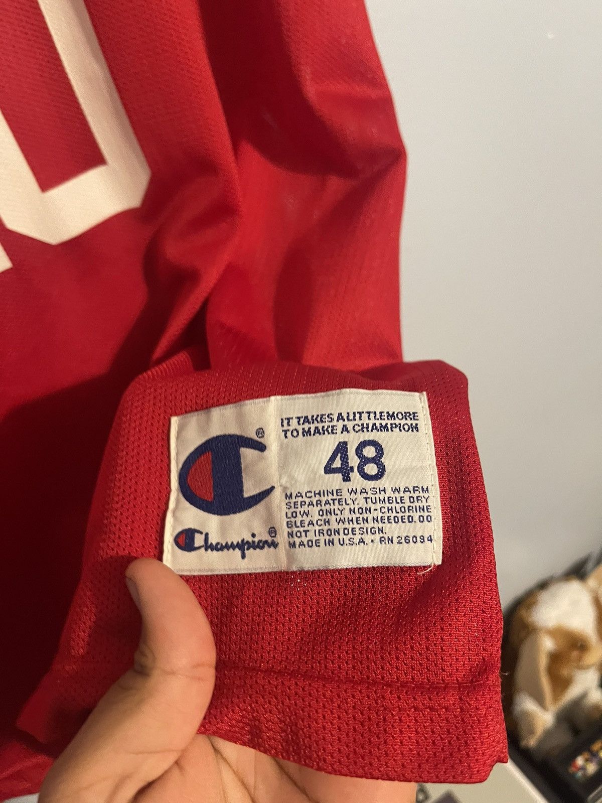 Champion × NBA × Vintage 90s Champion Sam Cassell Houston Rockets Jersey Size US XL / EU 56 / 4 - 3 Thumbnail