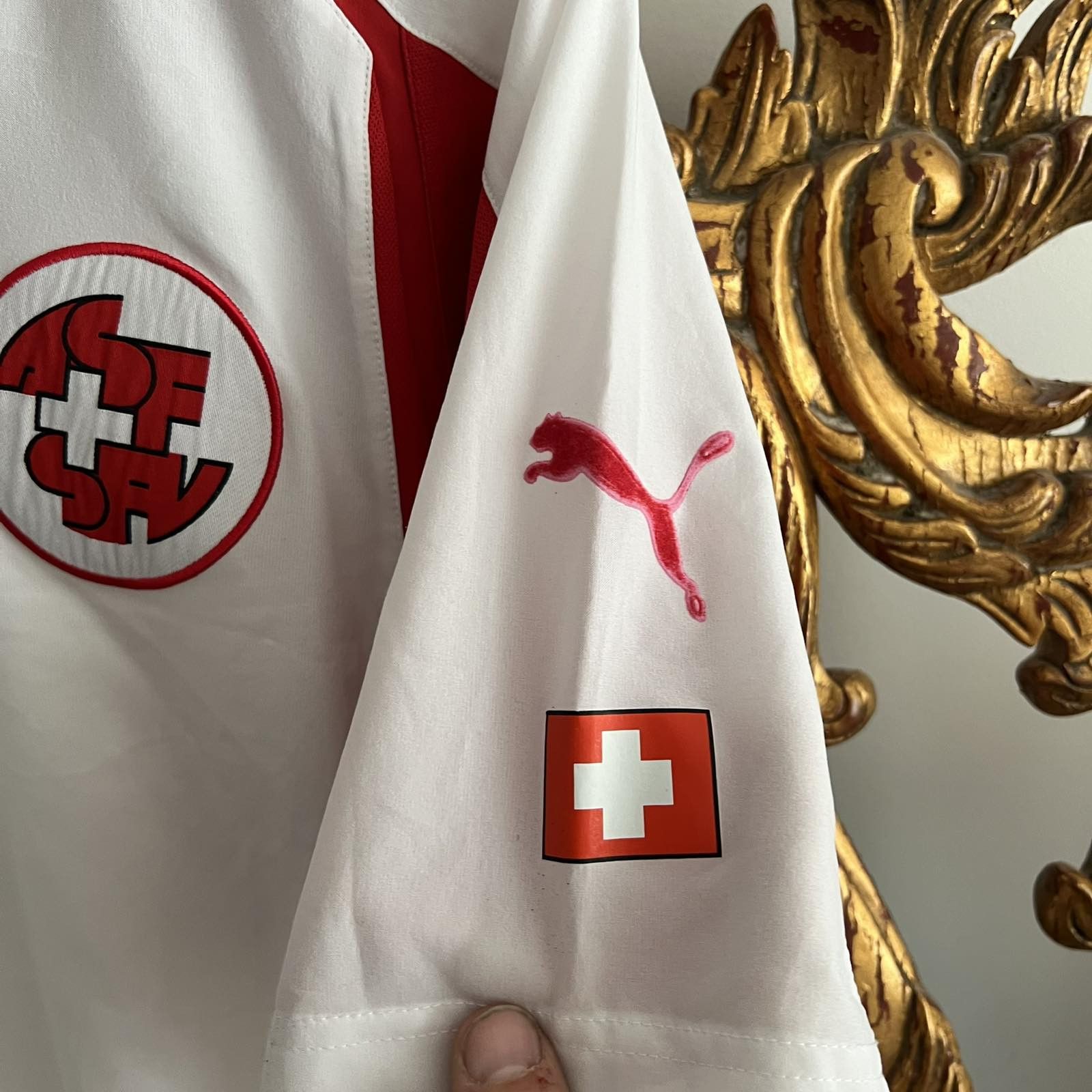 Vintage 2004-06 Switzerland Puma Away Soccer Jersey Shirt XL Size US XL / EU 56 / 4 - 7 Thumbnail