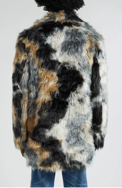 Amiri AW23 Tie Dye Faux Fur Peacoat Size US S / EU 44-46 / 1 - 3 Thumbnail