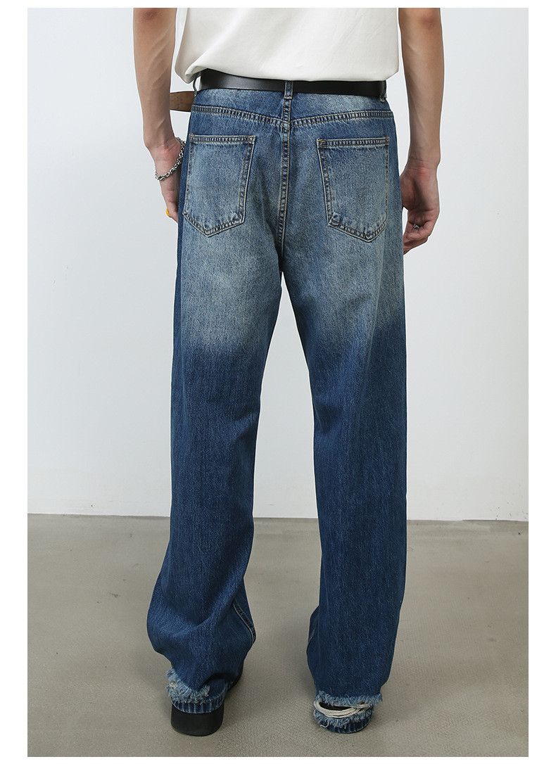 Japanese Brand Retro hiphop high street ripped jeans men Size US 34 / EU 50 - 6 Thumbnail