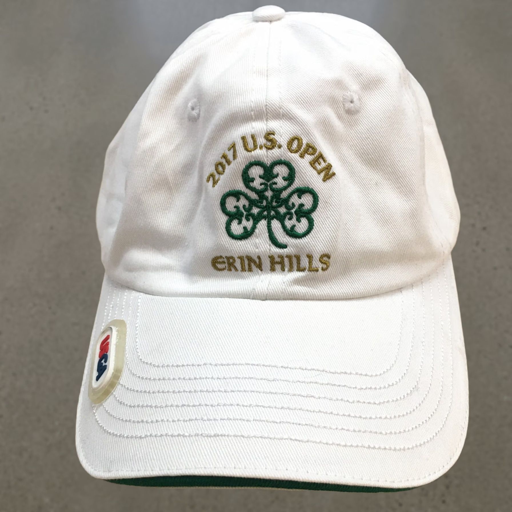 Vintage USGA Baseball Cap Hat Mens White OS Adjustable Cotton 2017 Erin Hills US Open Baseball Cap Mens White OS Adjustable Cotton Size ONE SIZE - 1 Thumbnail