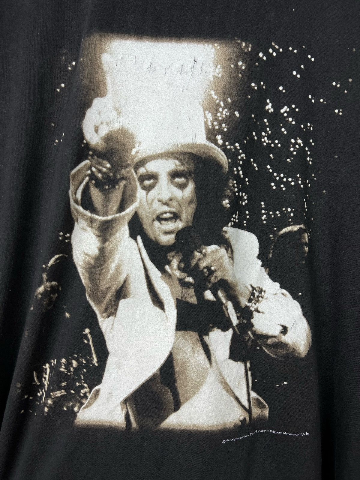Band Tees × Vintage Vintage 90s Alice Cooper Dirty Diamonds Faded Band T Shirt Size US L / EU 52-54 / 3 - 5 Thumbnail