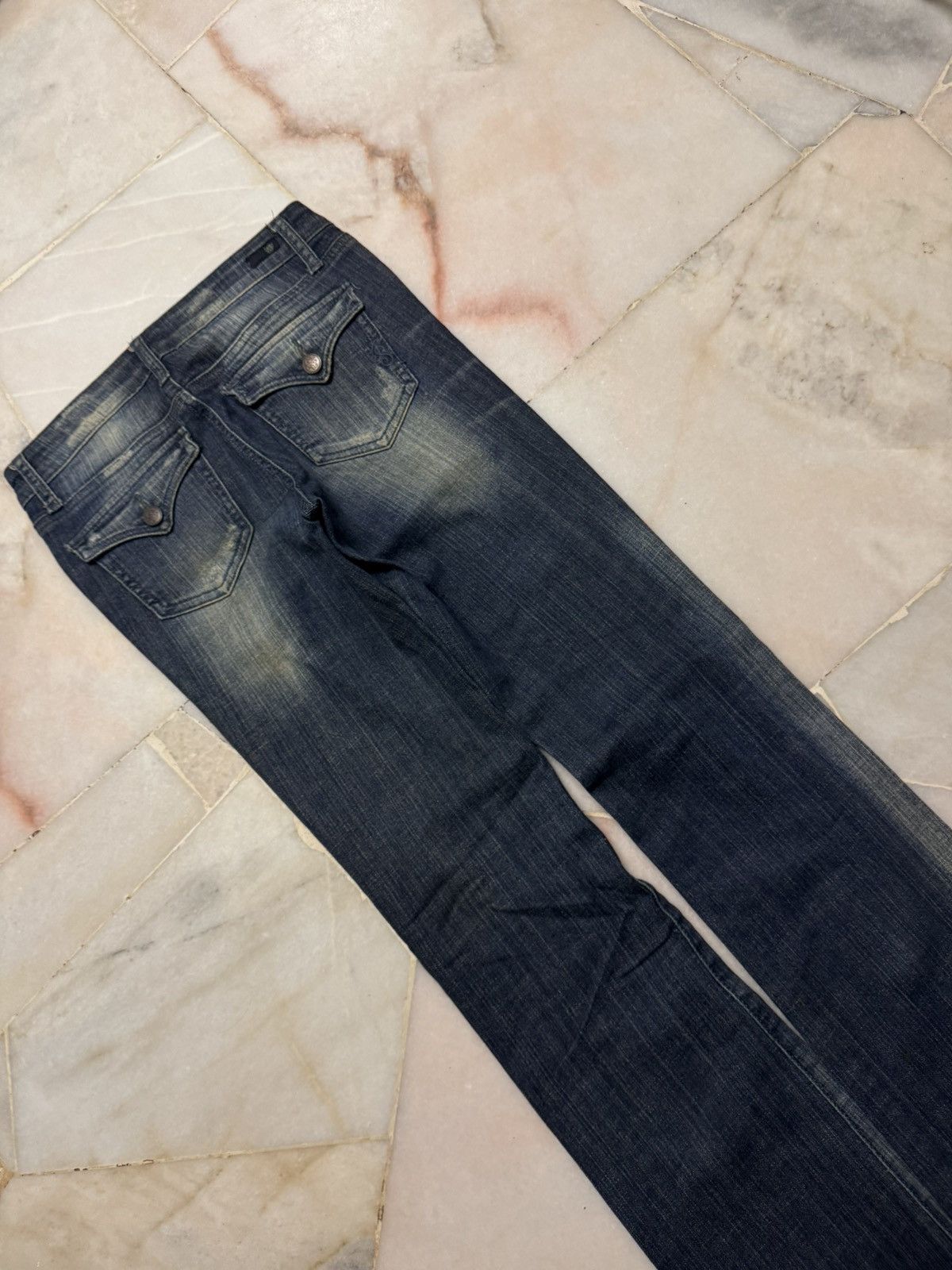 Vintage VINTAGE 2000s BELL BOTTOM FLARE RARE FADED Size US 27 - 17 Thumbnail