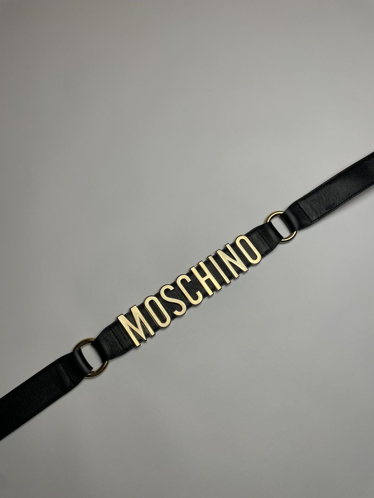 Moschino Metal Logo Belt