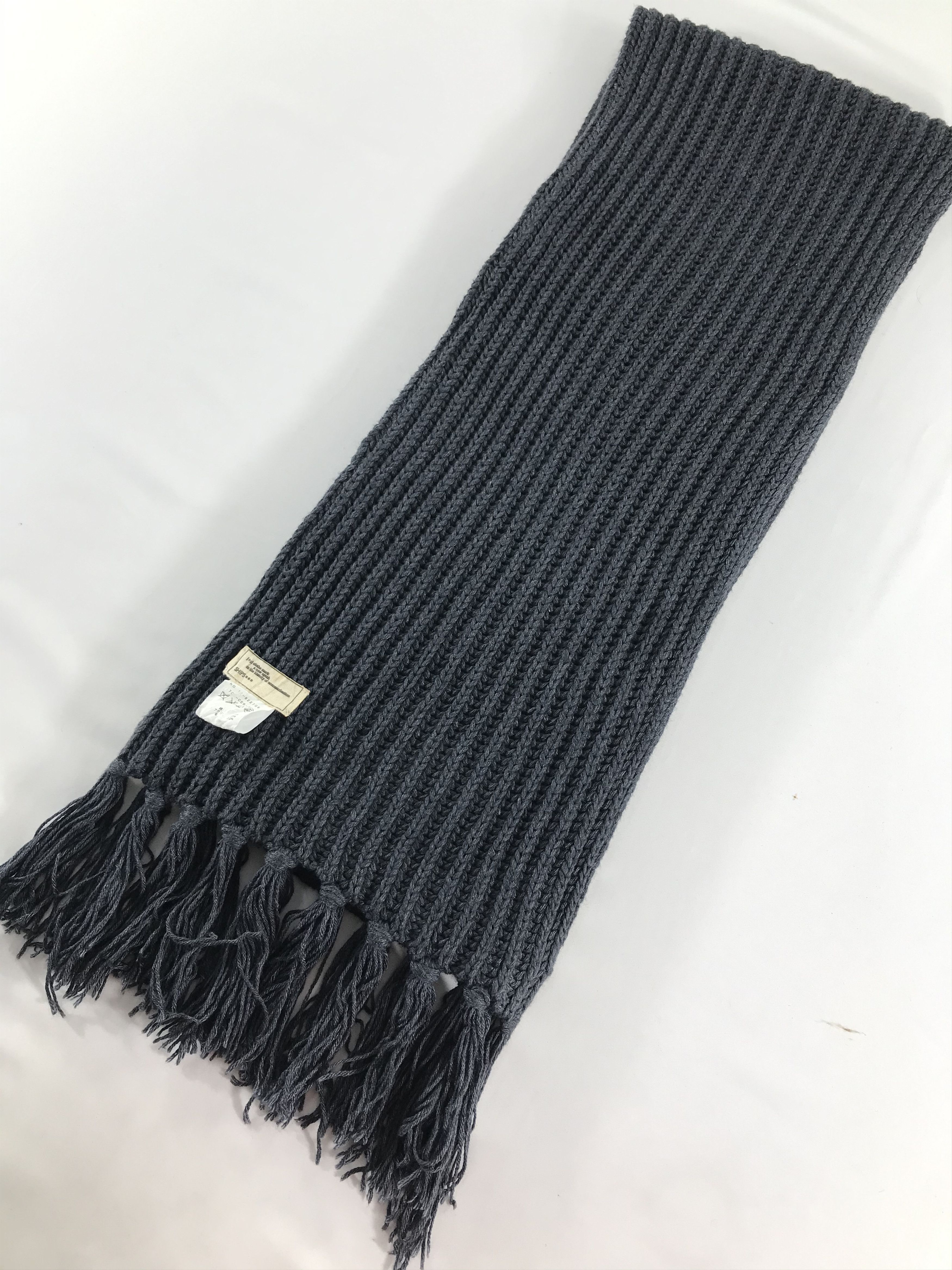 SHIPS Ships Pleated Wool Scarf Muffler V484 Size ONE SIZE - 3 Thumbnail