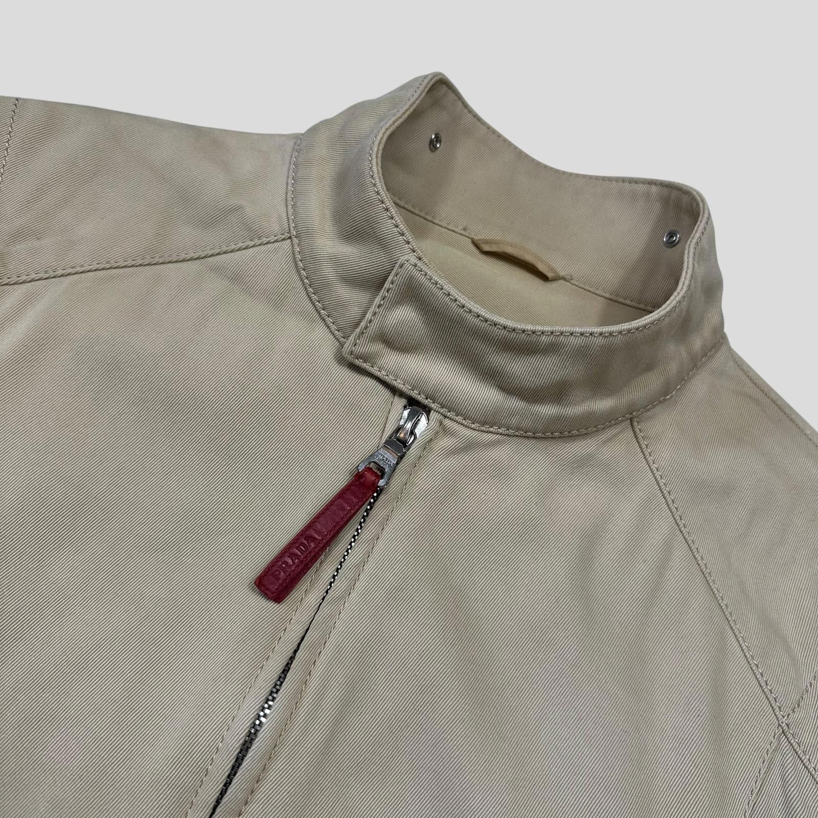 Prada Prada Sport SS01 Articulated Cotton Reinforced Moto Jacket M Size US M / EU 48-50 / 2 - 2 Thumbnail