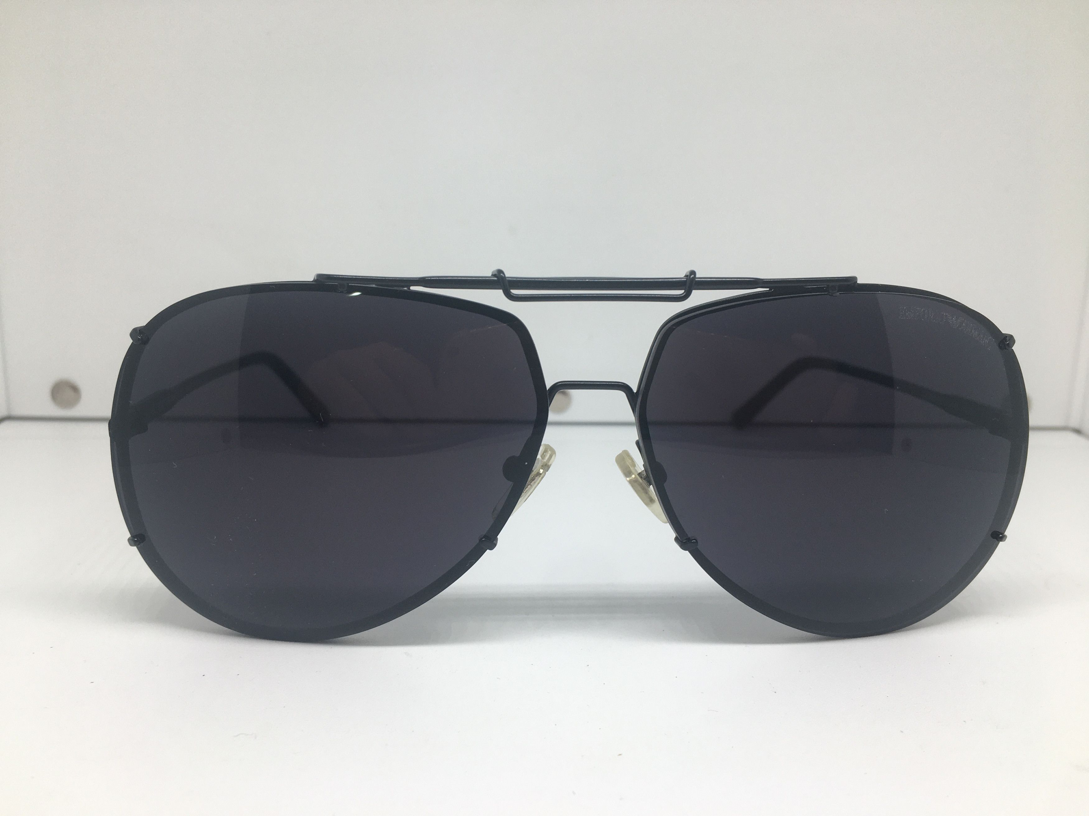 Emporio Armani Vintage Emporio Armani EA9885 Aviator Sunglasses Frame Pilot Size ONE SIZE - 1 Thumbnail