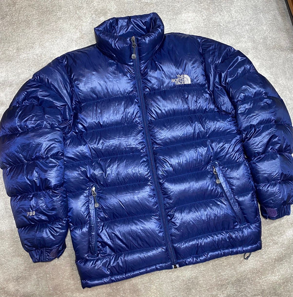 Pre-owned Outdoor Life X The North Face Vintage The North Face 700 Nuptse Down Jacket Puffer In Navy