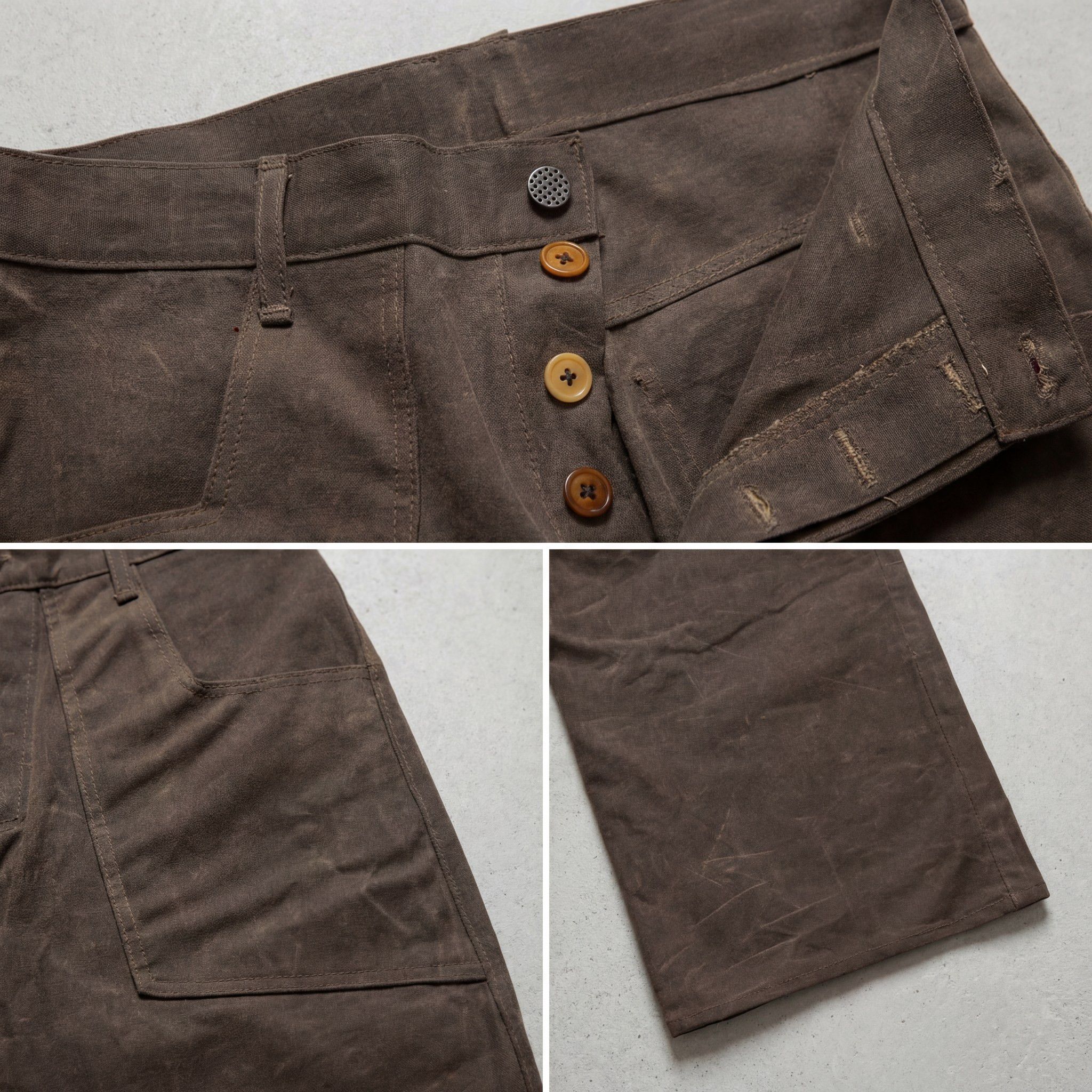 Vintage Waxed Military Pants Size US 32 / EU 48 - 4 Thumbnail
