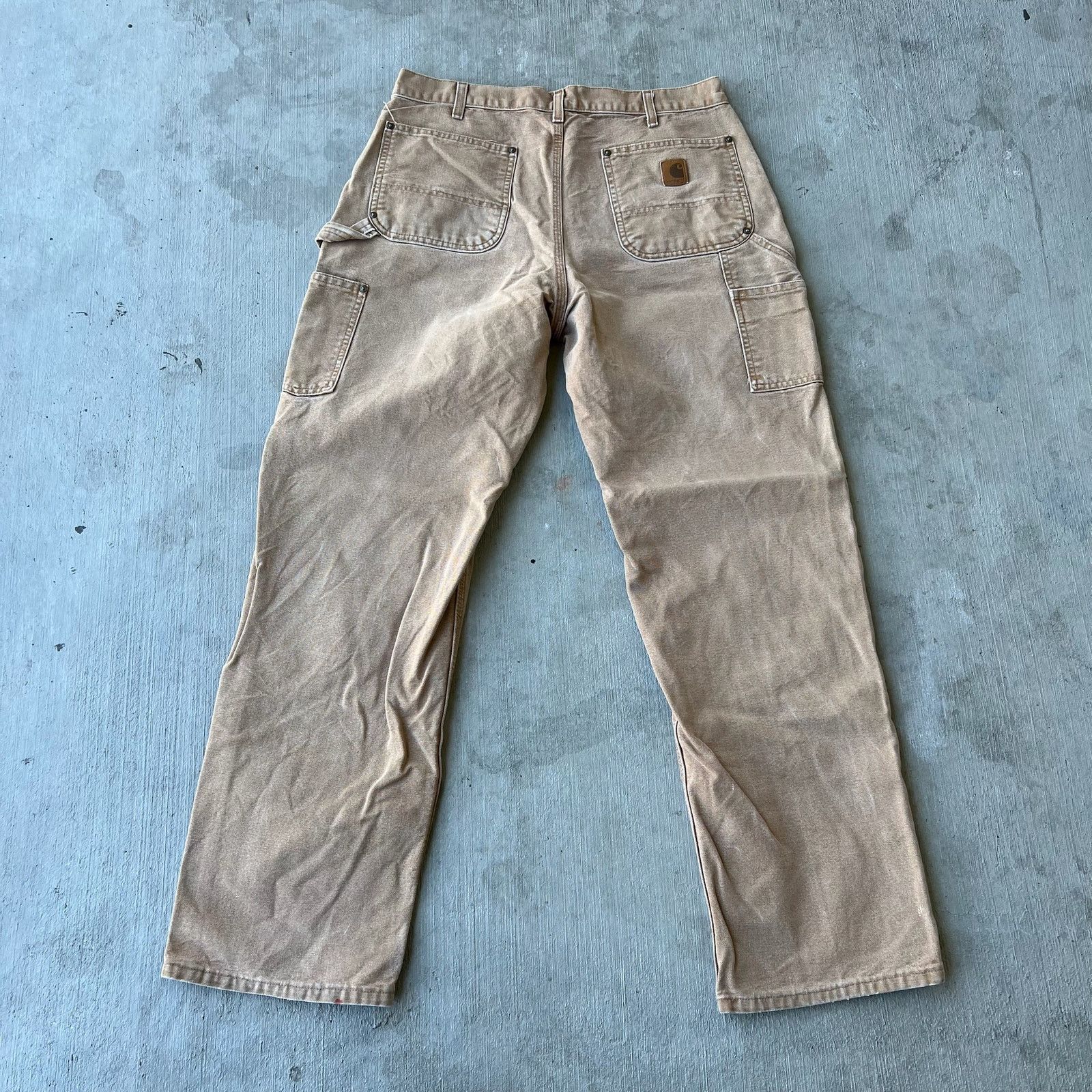 Carhartt × Vintage Carhartt brown double knee work wear carpenter pants Size US 33 - 6 Thumbnail