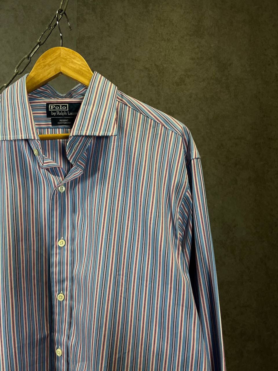 Polo Ralph Lauren Polo Ralph Lauren Regent vintage designer striped shirt Size US XL / EU 56 / 4 - 2 Thumbnail