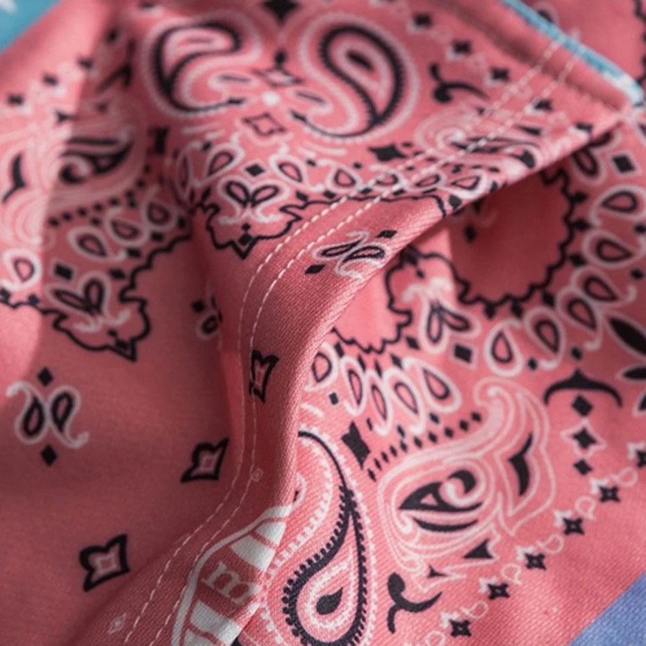 Other Bandana Pattern Patchwork Hoodies Sweater Size US L / EU 52-54 / 3 - 5 Thumbnail