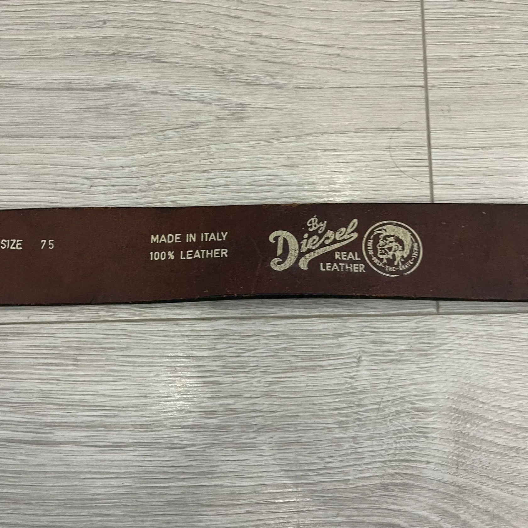 Diesel Diesel 'Only The Brave' Leather Belt Size ONE SIZE - 6 Thumbnail