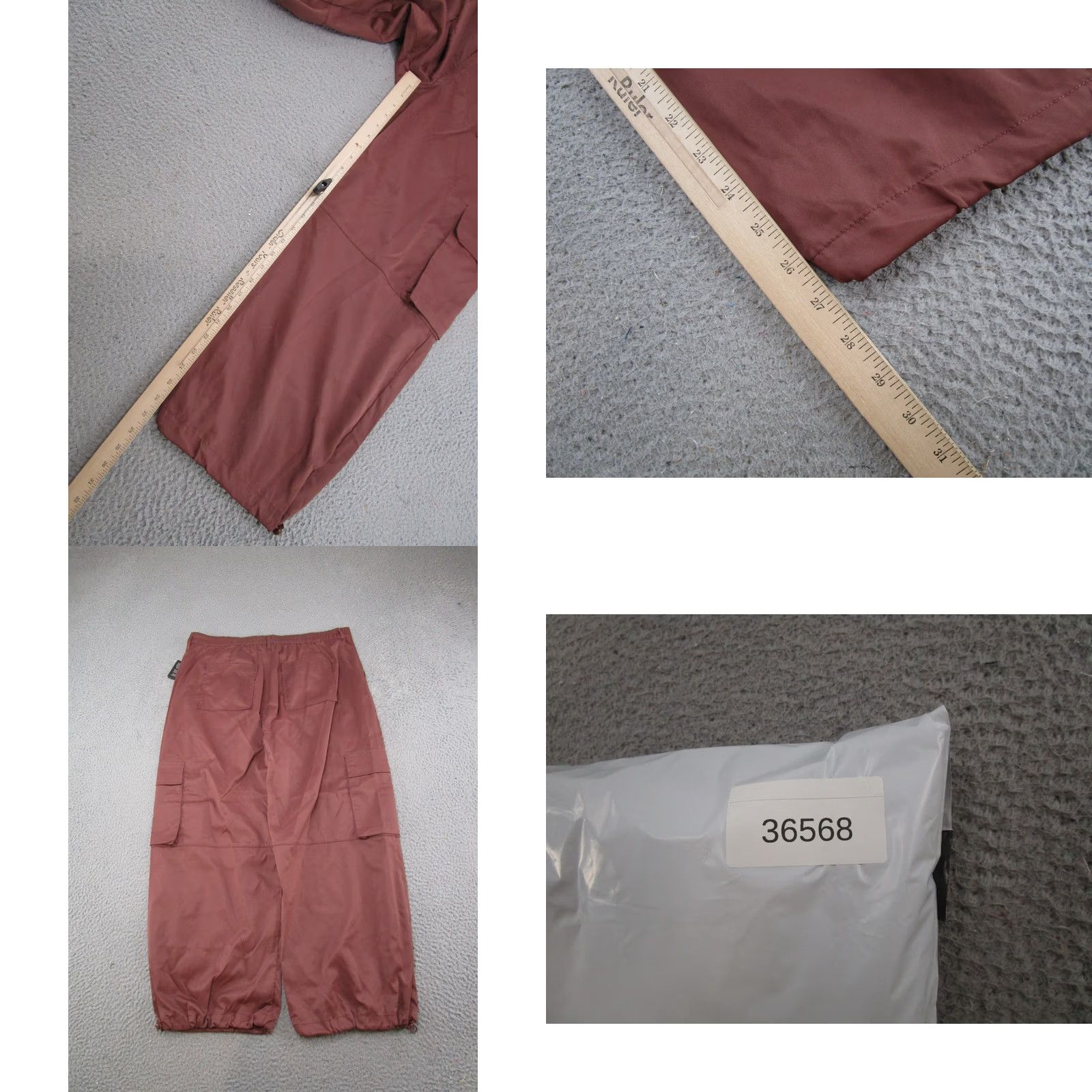 Vintage BCBG Parachute Jogger Pants Paperbag Style 2XL Brown Pockets Womens Regular Baggy Wide Leg Vintage No Size 40" / US 18 - 8 Thumbnail