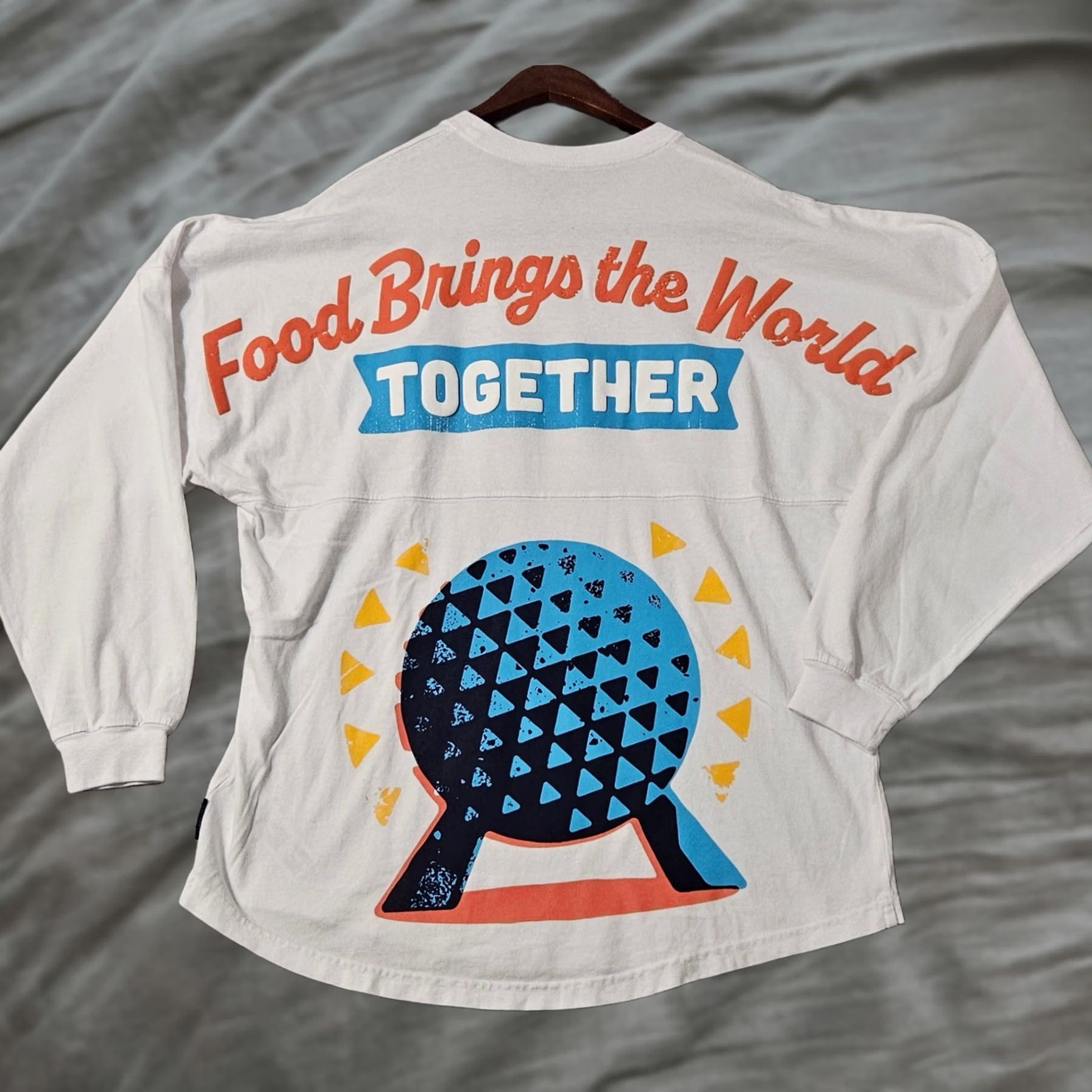Disney Disney Walt Disney World Parks Epcot 2023 Food & Wine Festival Spirit Jersey - Adult S Shirt Womens White Size S / US 4 / IT 40 - 1 Thumbnail