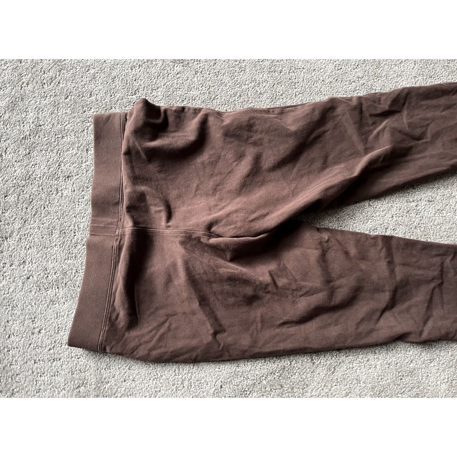 Express Express Women’s Leggings Small Mid Rise Brown Stretch Ankle Workout Pants Solid Size 28" / US 6 / IT 42 - 4 Thumbnail
