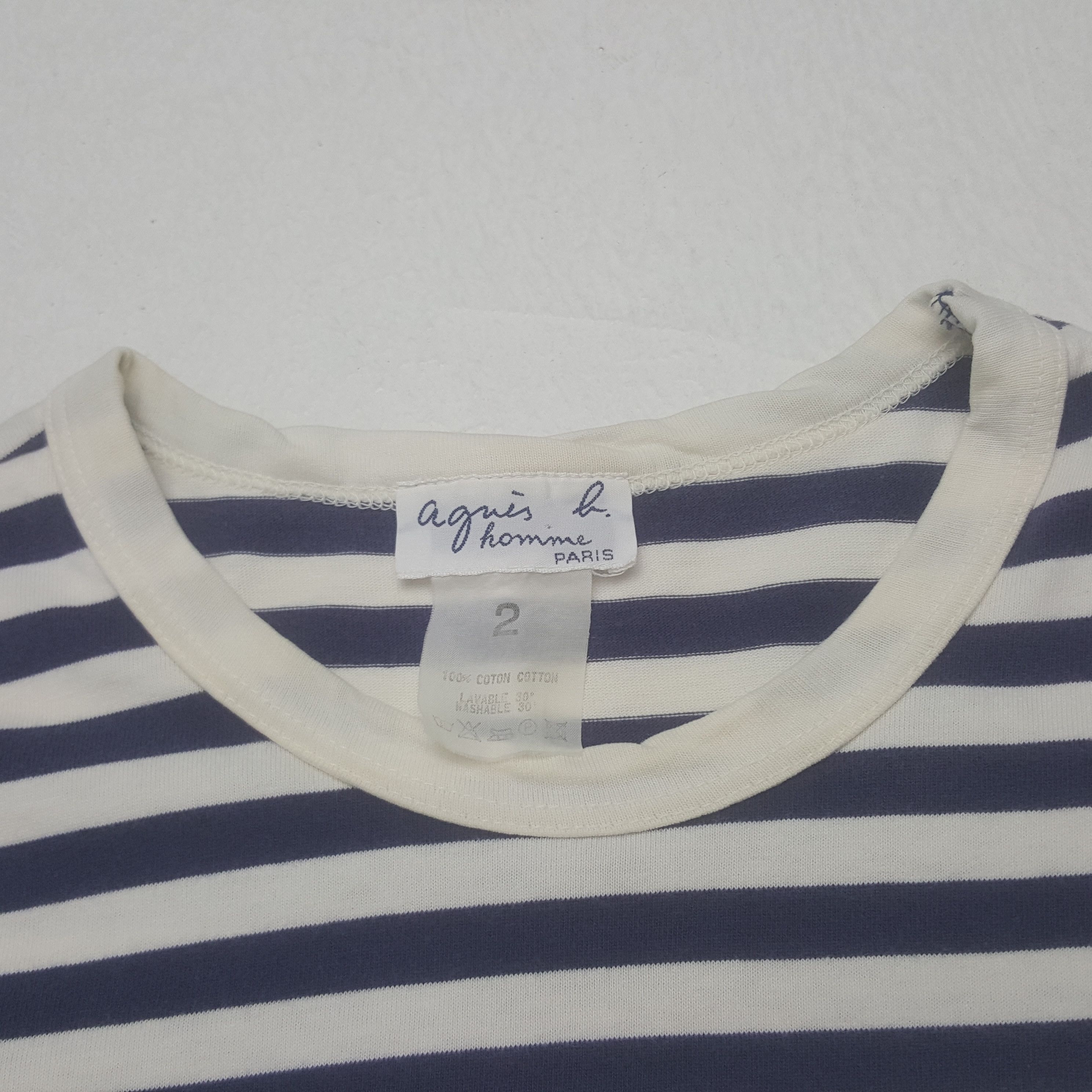 Japanese Brand × Vintage × agnes b. Vintage Agnes B. Homme Designer Brand Tshirt Size US M / EU 48-50 / 2 - 3 Thumbnail