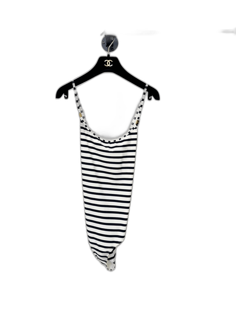 Celine Celine Striped Bodysuit Size 40, Worn Once Size L / US 10 / IT 46 - 1 Thumbnail