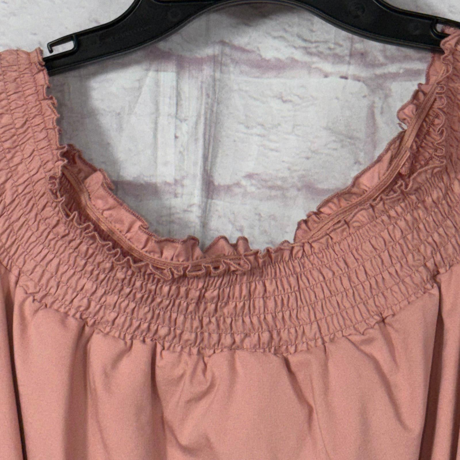 Other New York & Company Medium Smocked Off Shoulder Dress Nwt Size M / US 6-8 / IT 42-44 - 5 Thumbnail