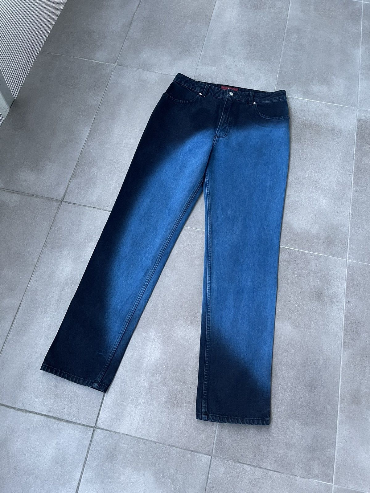 Eckhaus Latta !DS! SS23 Eckhaus Latta Moon Wash Blue Denim Pants Size US 32 / EU 48 - 6 Thumbnail