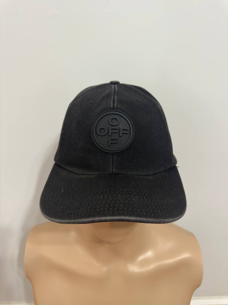 Off-White Off-White Logo Appliqued Denim Baseball Hat Cap Size ONE SIZE - 1 Thumbnail