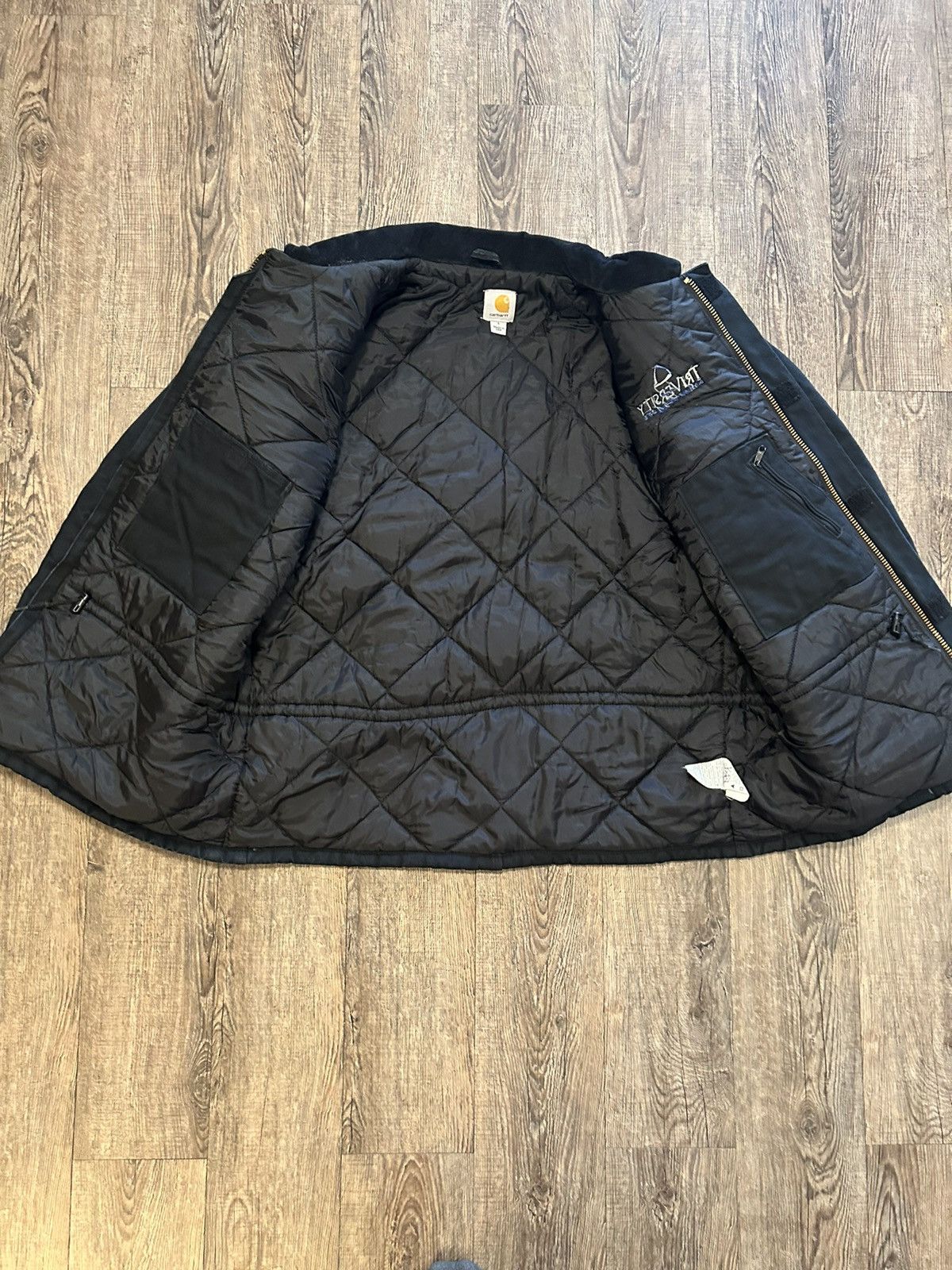 Carhartt Y2K Vintage Black Carhartt Double-Front Arctic Quilt Coat Size US L / EU 52-54 / 3 - 4 Thumbnail