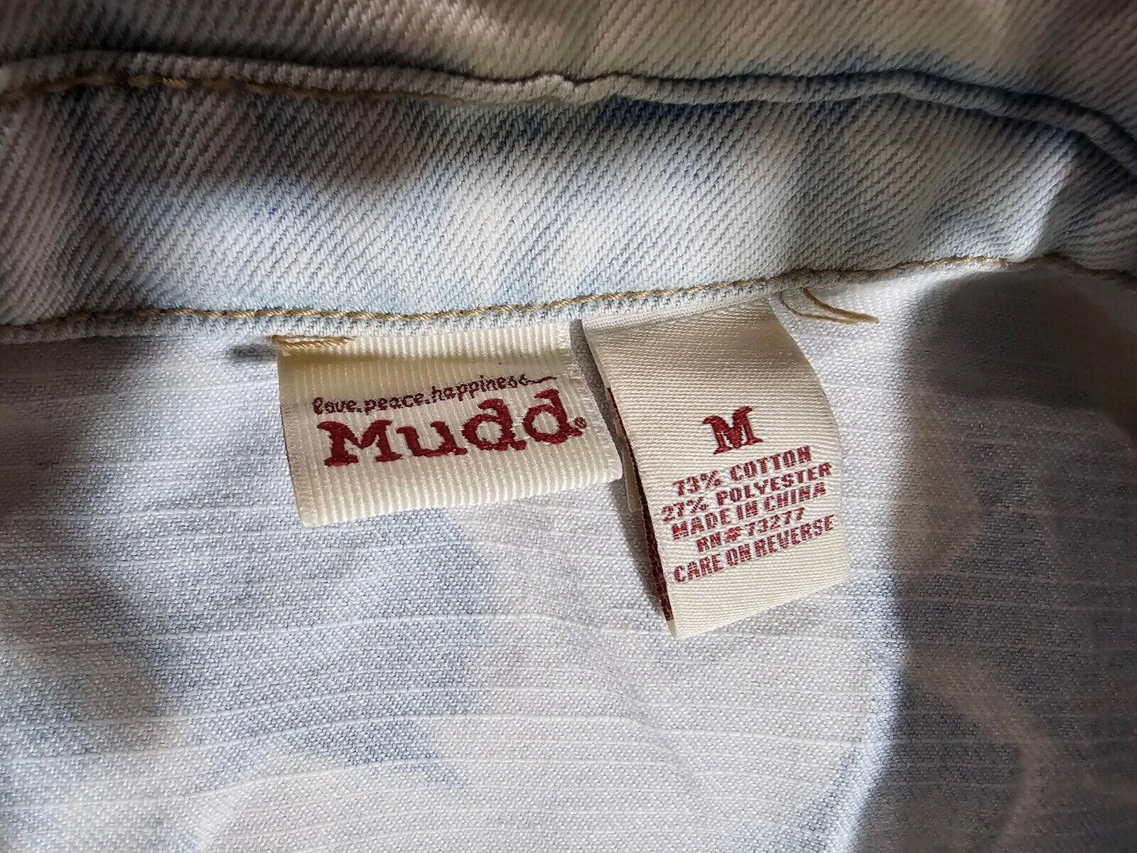 Steve Madden Mudd Womens Tie Dye Jean Jacket M Short Crop Size M / US 6-8 / IT 42-44 - 3 Thumbnail