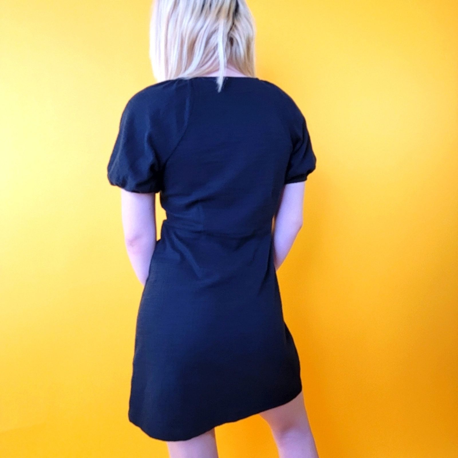 Madewell Madewell Textured & Tread Puff Sleeve Dress - S Size S / US 4 / IT 40 - 4 Thumbnail