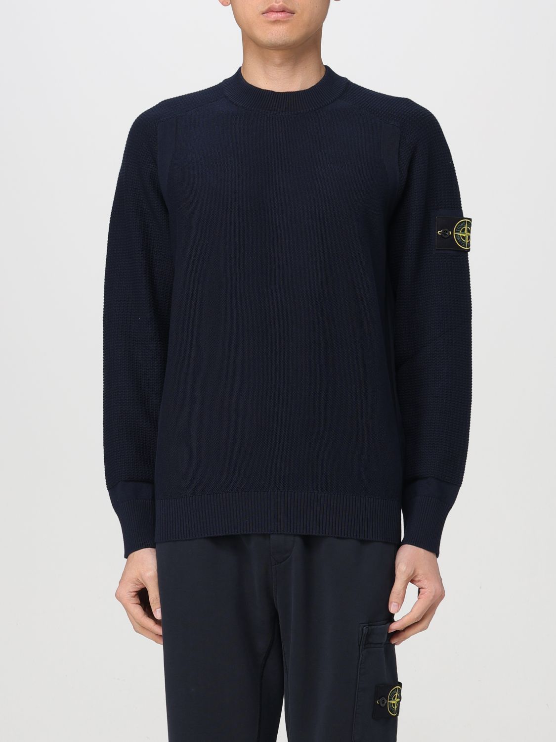 image of Stone Island Sweater Men Blue (Size 2XL)