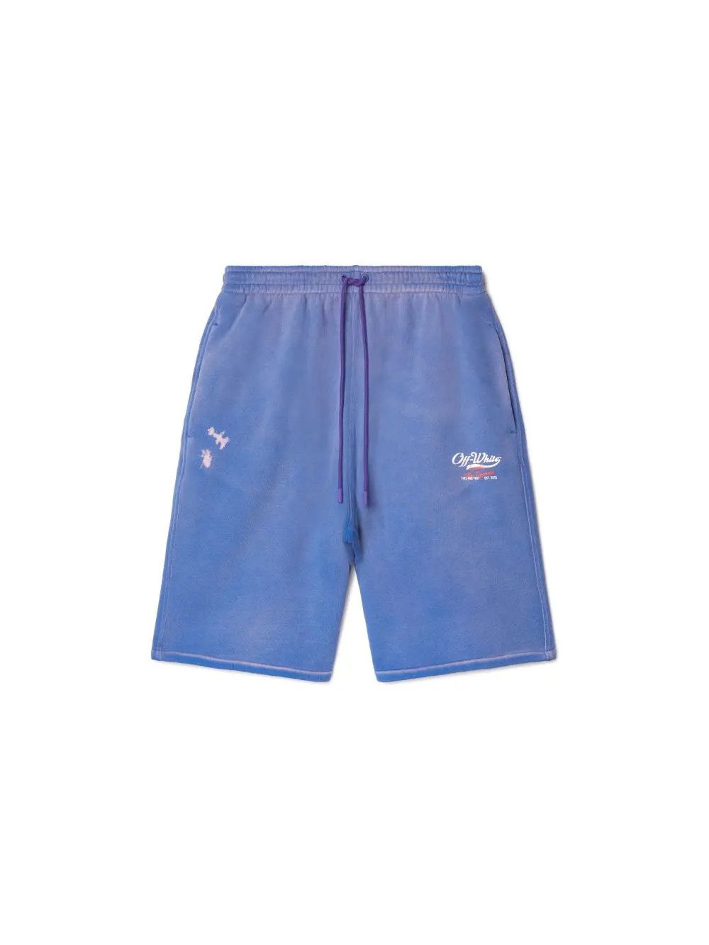 Off-White o1gr1nt0425 Wave Off Skate Sweatshorts in Purple Size US 36 / EU 52 - 1 Thumbnail