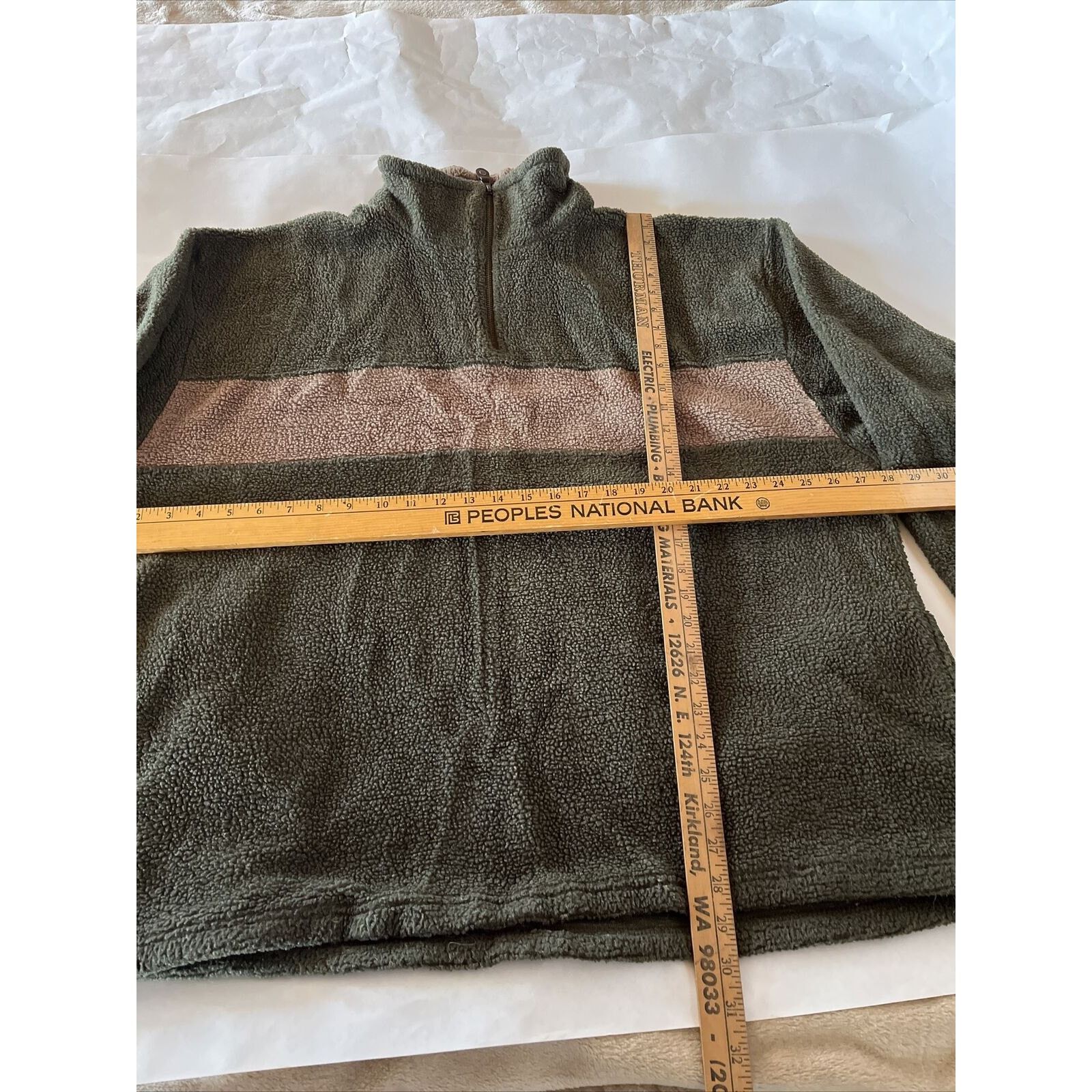 Other Ozark Trail Sweater Men’s XXL Olive Fleece 1/4 Zip LS Jacket Size US XXL / EU 58 / 5 - 8 Thumbnail