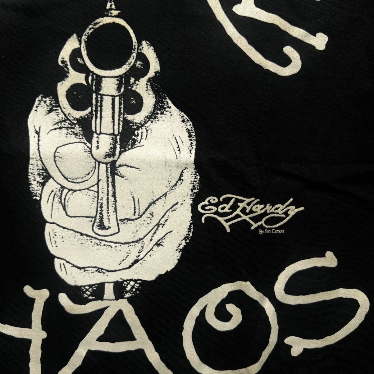 Ed Hardy × Ken Carson KEN CARSON X ED HARDY “ MORE CHAOS “ .38 BARREL MERCH Size US S / EU 44-46 / 1 - 4 Thumbnail
