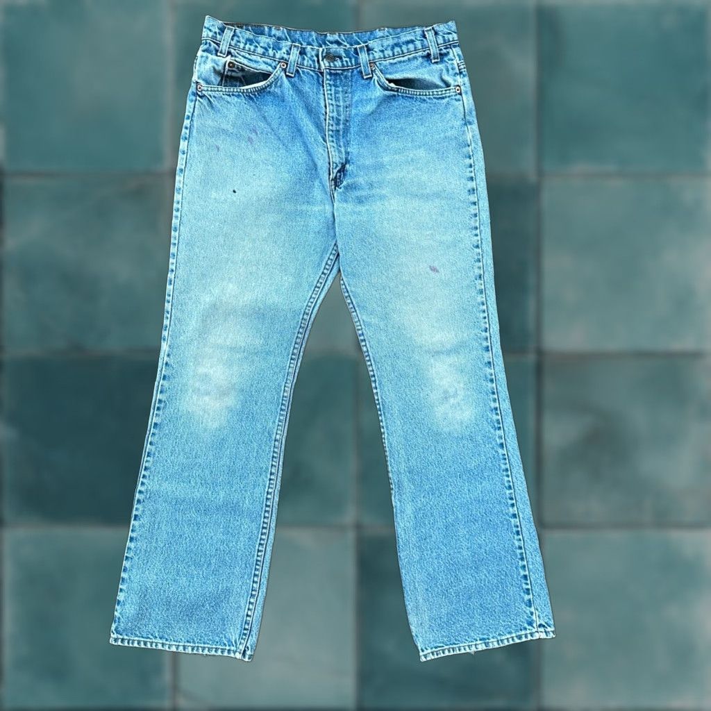 Levi's VINTAGE Levi's 517 Bootcut Blue Jeans 34x31 USA Mens Size US 34 / EU 50 - 1 Thumbnail
