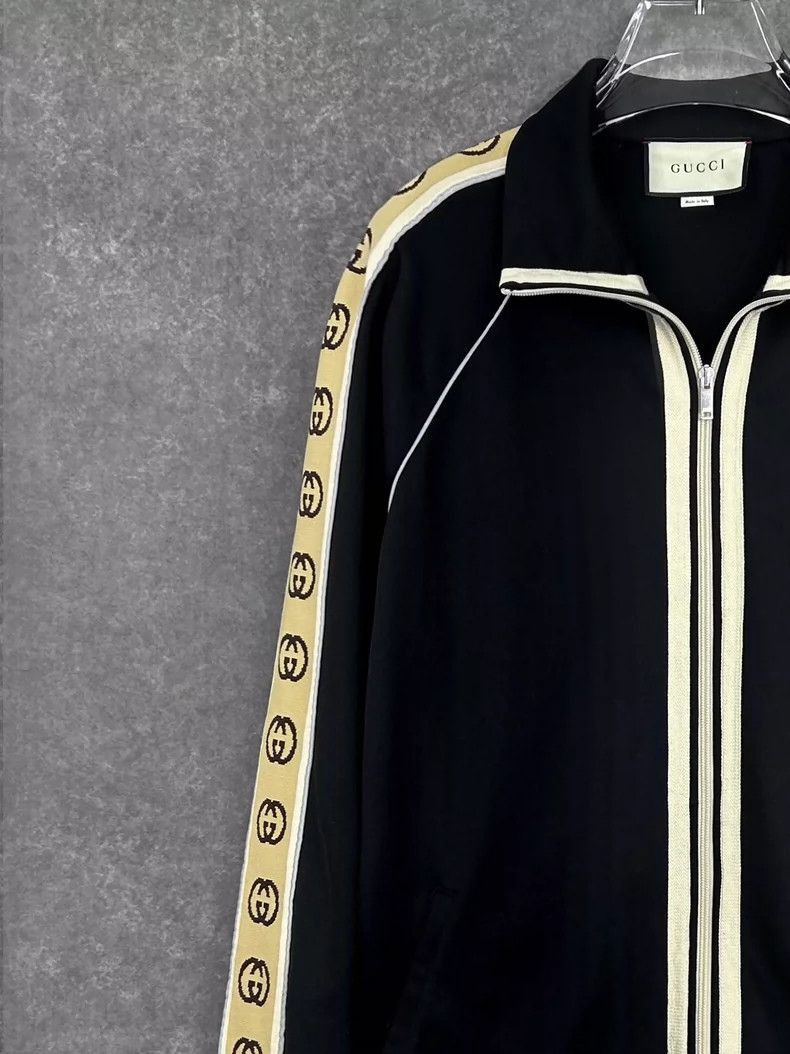 Gucci Gucci Long Sleeve Jacket with Logo Stripes-2506 Size US L / EU 52-54 / 3 - 6 Thumbnail