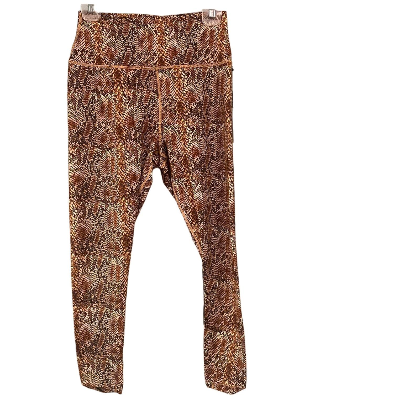 WeWoreWhat WeWoreWhat Python High Waist Leggings Large NWT $78 Revolve Size 32" / US 10 / IT 46 - 1 Thumbnail
