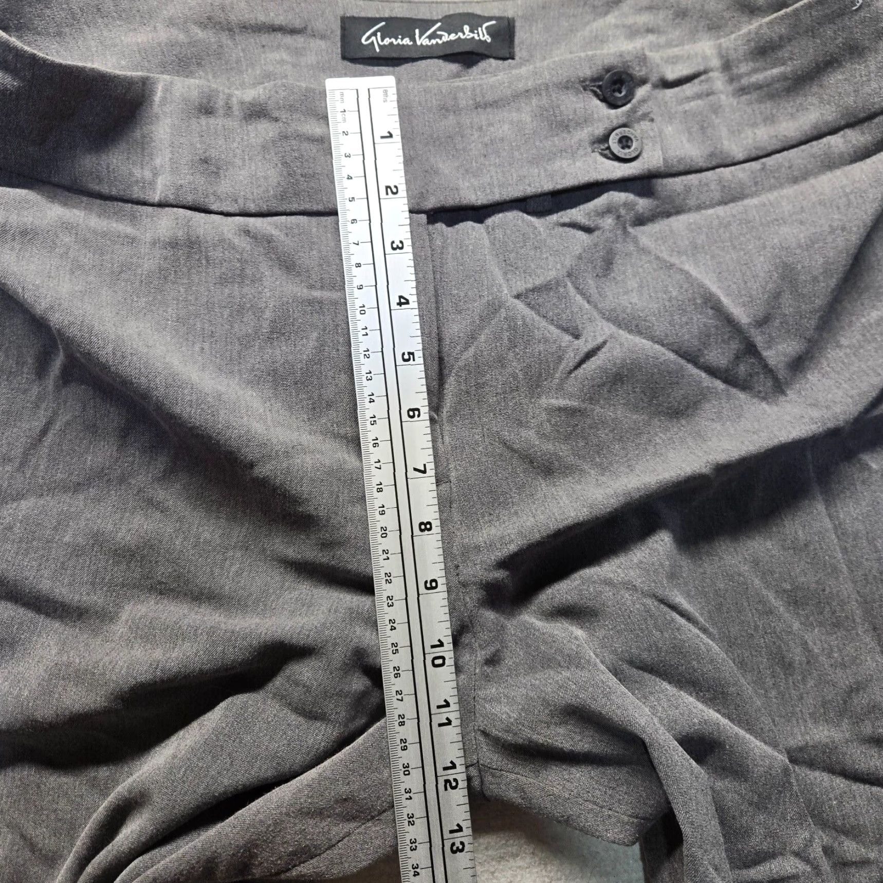 Gloria Vanderbilt Gloria Vanderbilt Women's Pants Gray 16 Ponte Straight-Leg Dress Pants Size 38" / US 16 / IT 52 - 5 Thumbnail