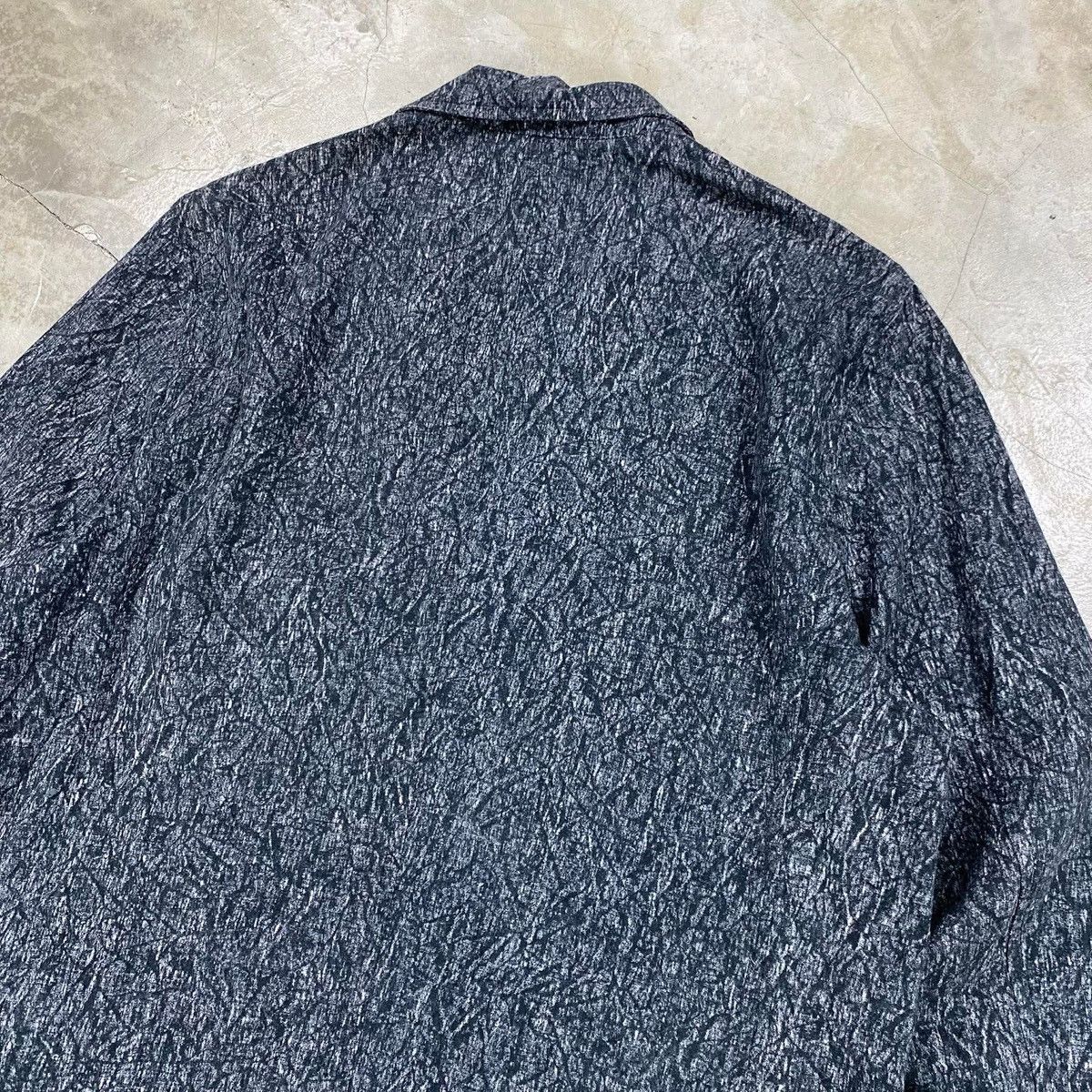 Issey Miyake SS2008 Wrinkle Print Linen Blazer Size 38R - 11 Thumbnail