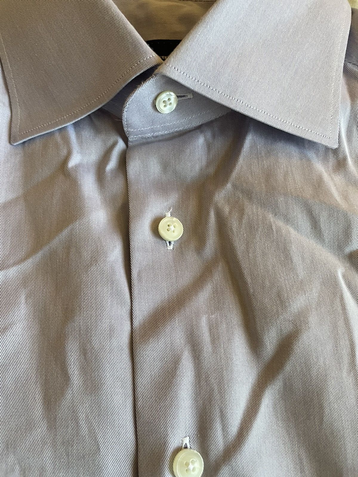 Ermenegildo Zegna French Cuff Dress Shirt Size US M / EU 48-50 / 2 - 4 Thumbnail