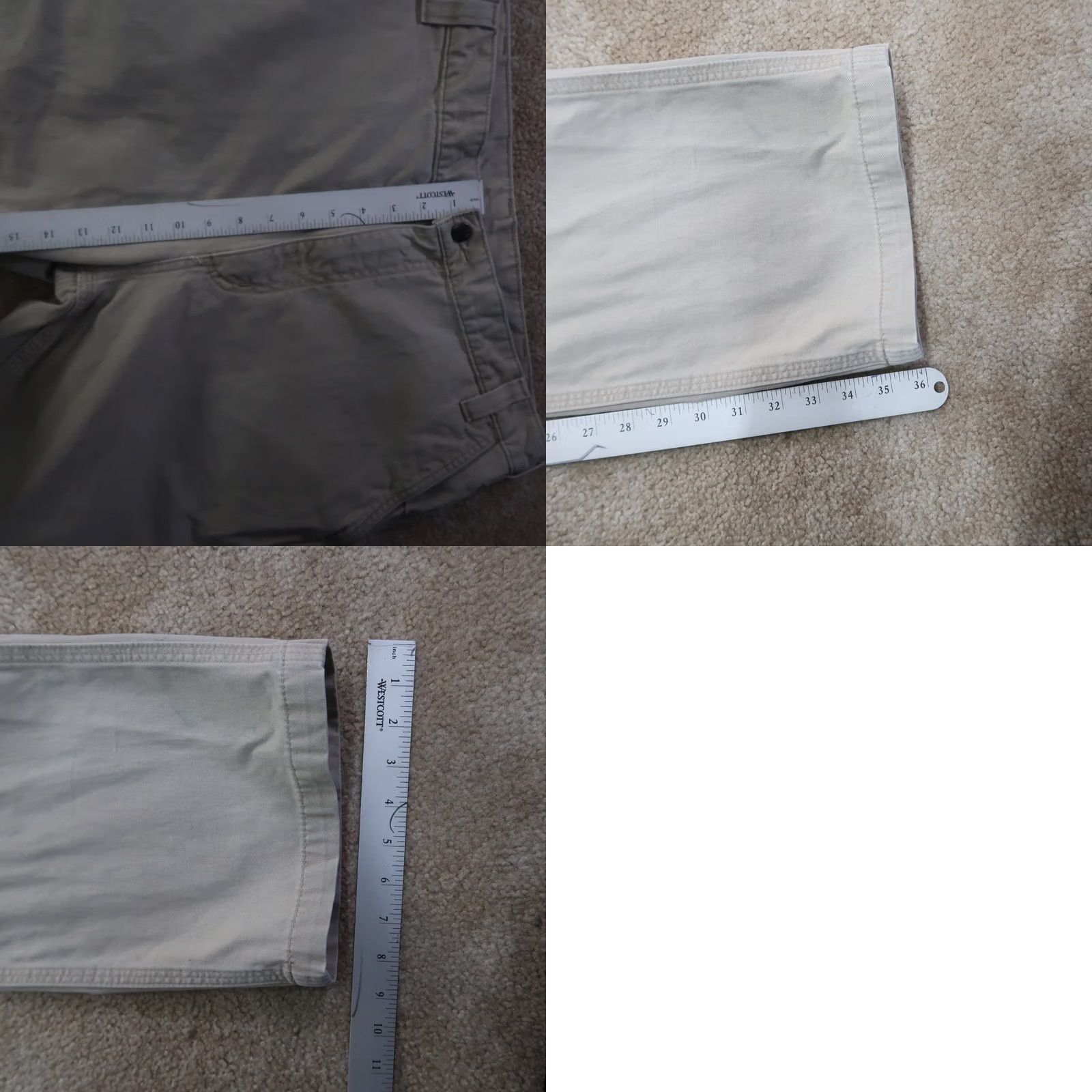 Carhartt VINTAGE Carhartt Pants Mens 38 Beige Relaxed Twill pocket Men 38x36 workwear Size US 38 / EU 54 - 8 Thumbnail