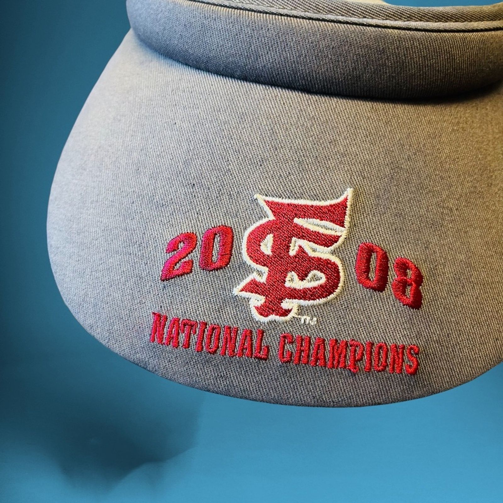 Other Fresno State Softball 2008 National Champions cloth visor Size ONE SIZE - 4 Thumbnail
