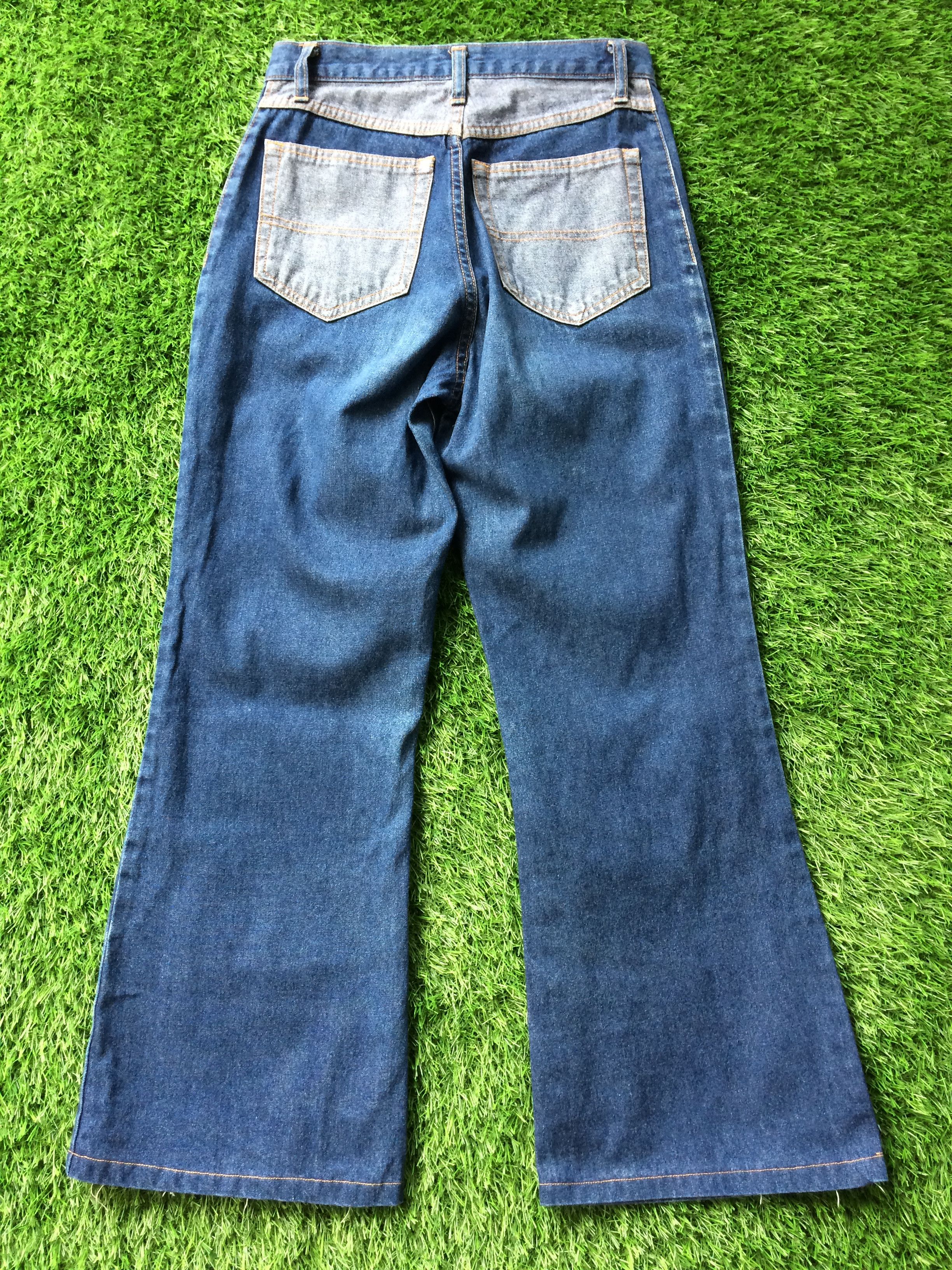 Japanese Brand × Jean Japanese Sailor Colorblock Denim Jeans D-708 Size 25" / US 0 / IT 36 - 2 Thumbnail