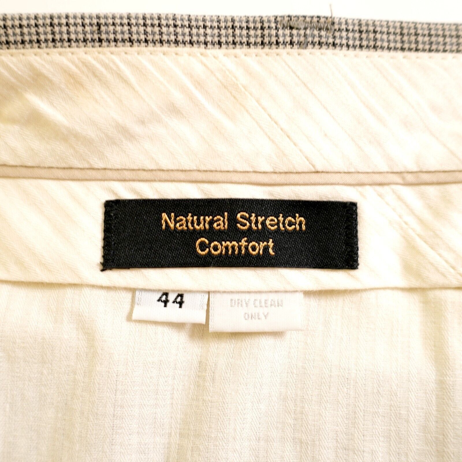 Hart Schaffner Marx Hart Schaffner Marx Wool Dress Pants 45/29 Beige Gray Cream Size 44R - 5 Thumbnail