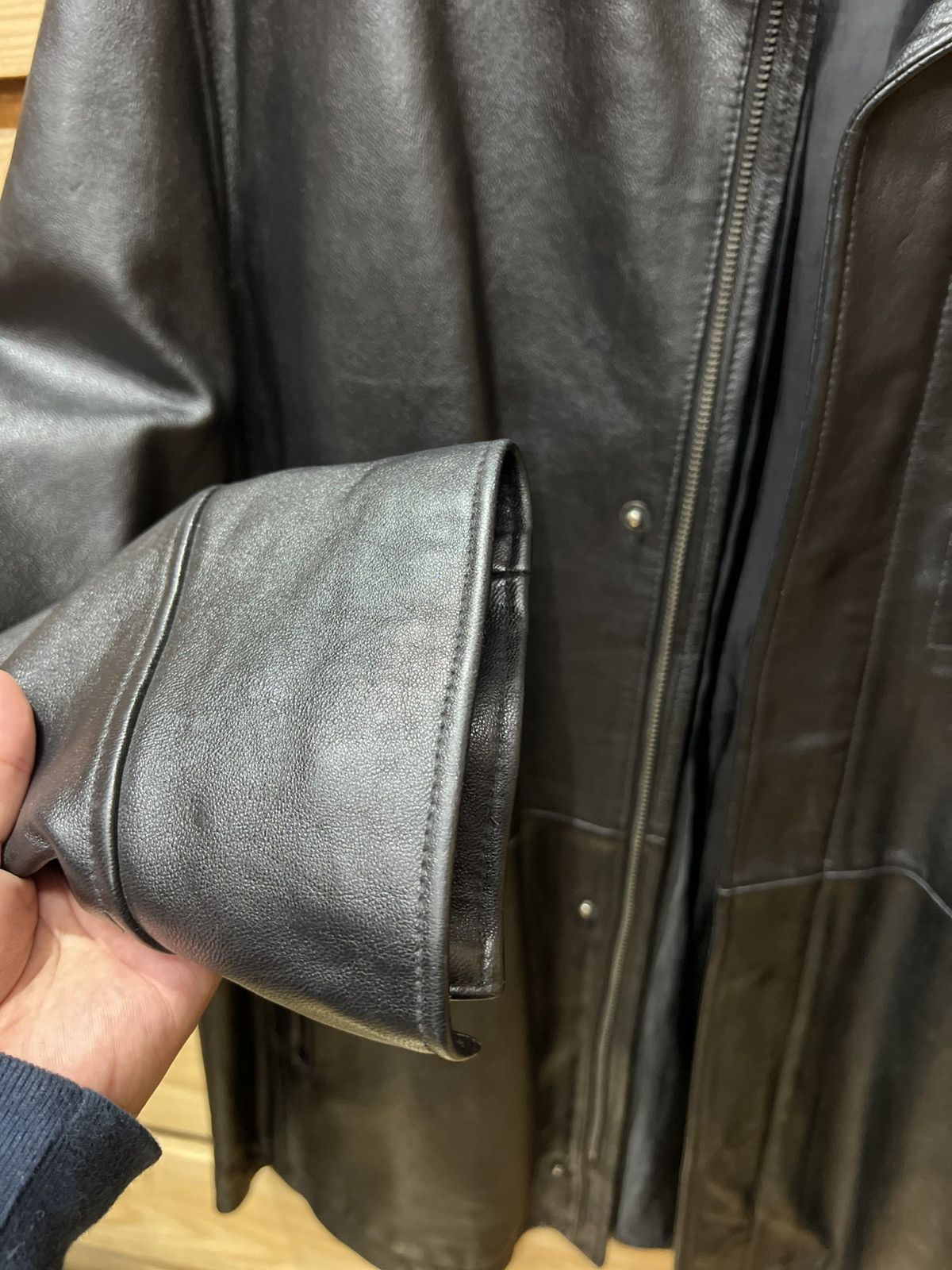 Balenciaga Balenciaga Black Leather Jacket Size US L / EU 52-54 / 3 - 4 Thumbnail