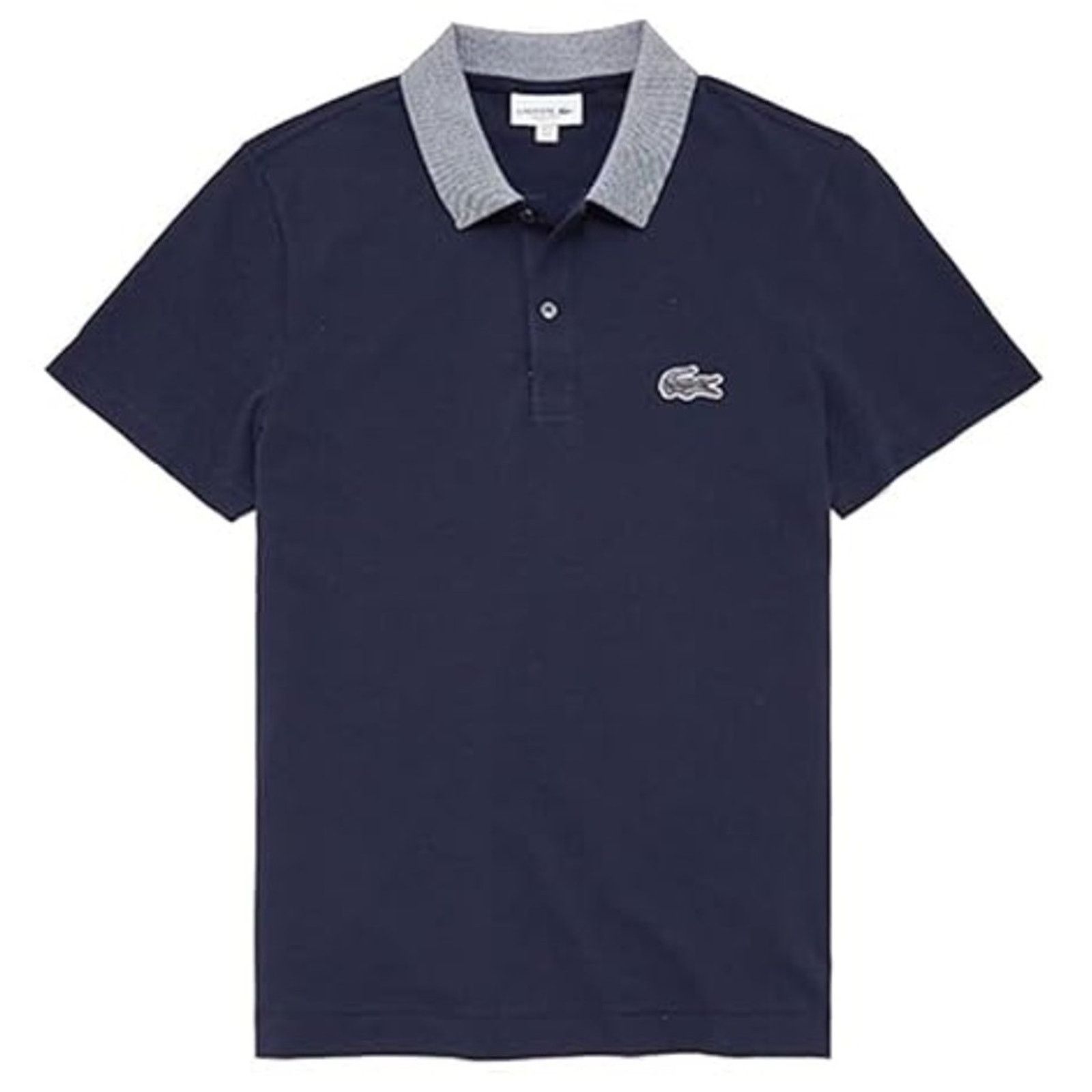 Lacoste Lacoste Men's Regular Fit Caviar Croc Polo Shirt Navy XL Size US XL / EU 56 / 4 - 1 Thumbnail