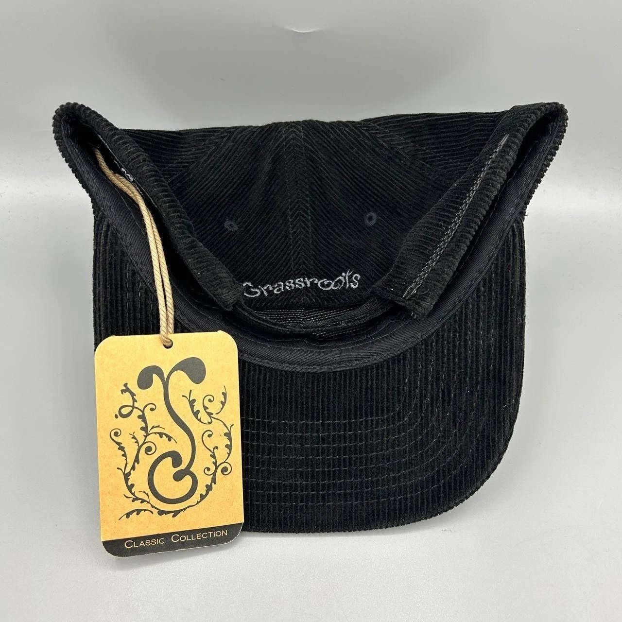 Grassroots California Grassroots Hat Men Black Corduroy Strap Back Cotton Satin Size ONE SIZE - 8 Thumbnail