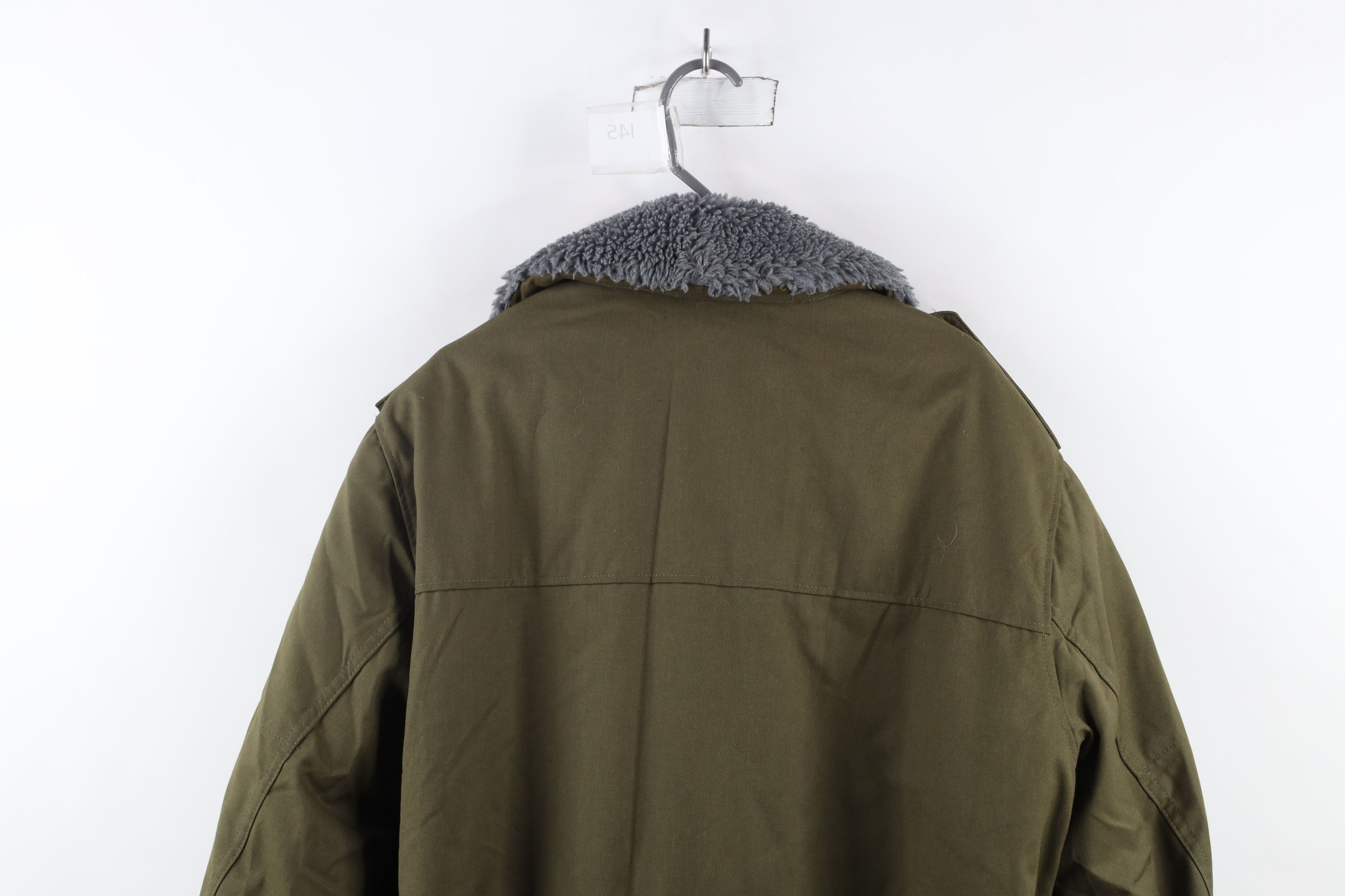 Vintage Vintage 90s Lined Field Combat Parka Jacket Coat Green Size US XL / EU 56 / 4 - 15 Thumbnail
