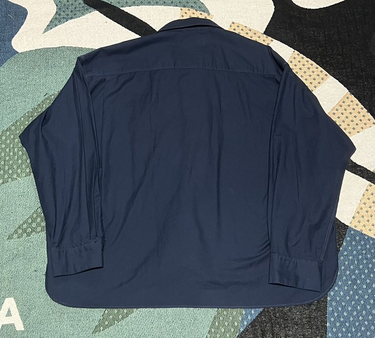 Maison MIHARA YASUHIRO Maison Mihara Yasuhiro Long-sleeve Shirt Navy Size 46 Size US XL / EU 56 / 4 - 2 Thumbnail