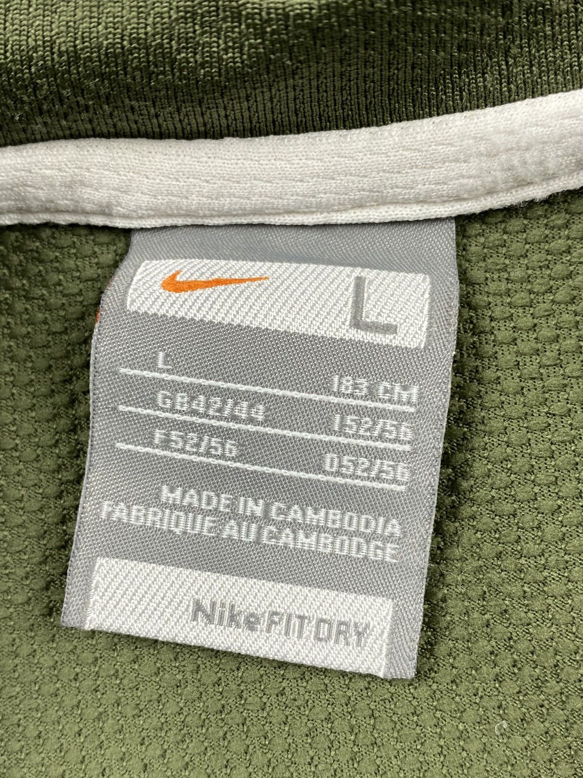 Japanese Brand × Nike × Vintage Vintage Nike Y2K Drill Tee T Shirt Size US L / EU 52-54 / 3 - 8 Thumbnail