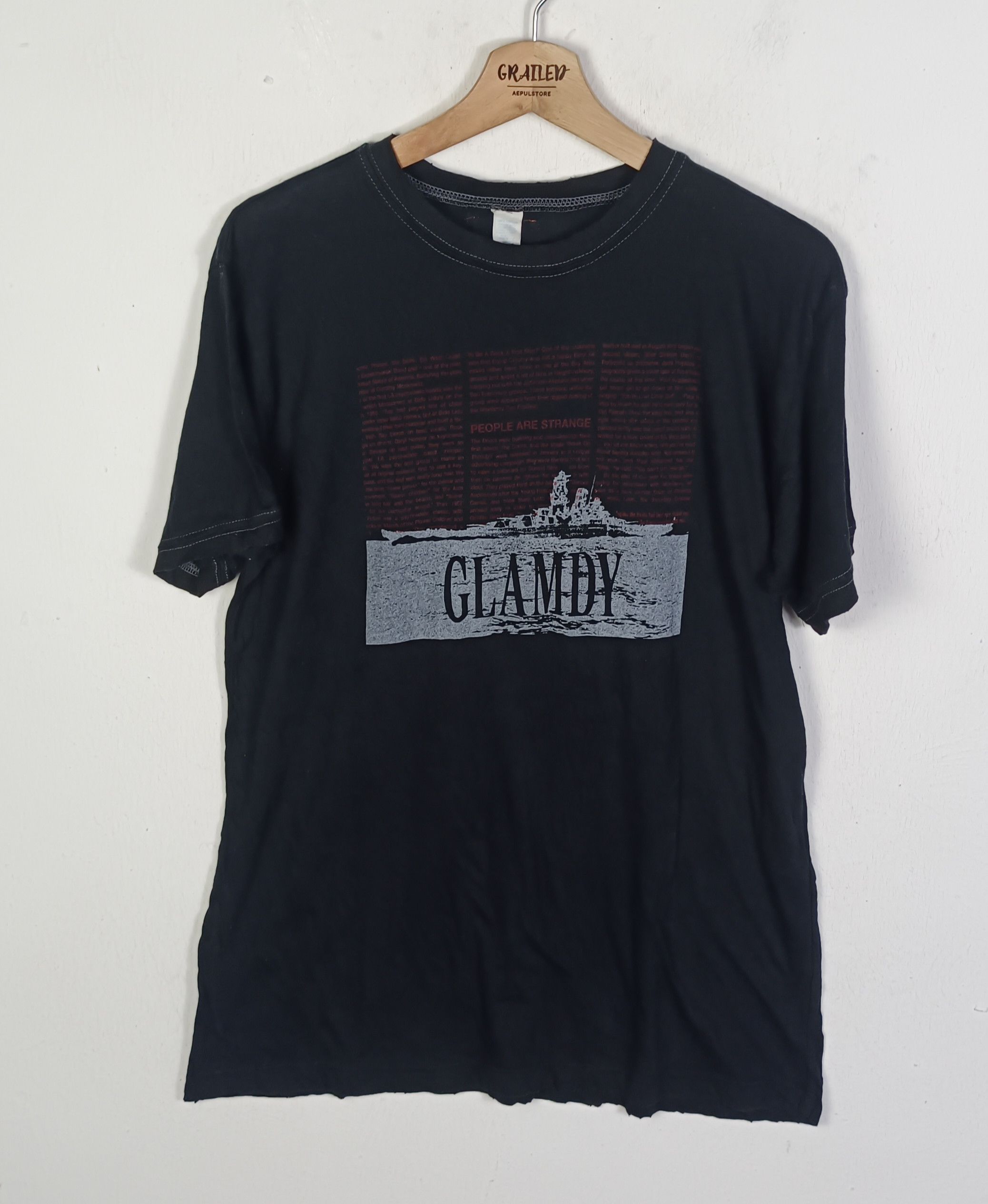 Designer Vintage Glamdy Made in USA Art " People Are Strange" Size US M / EU 48-50 / 2 - 1 Thumbnail