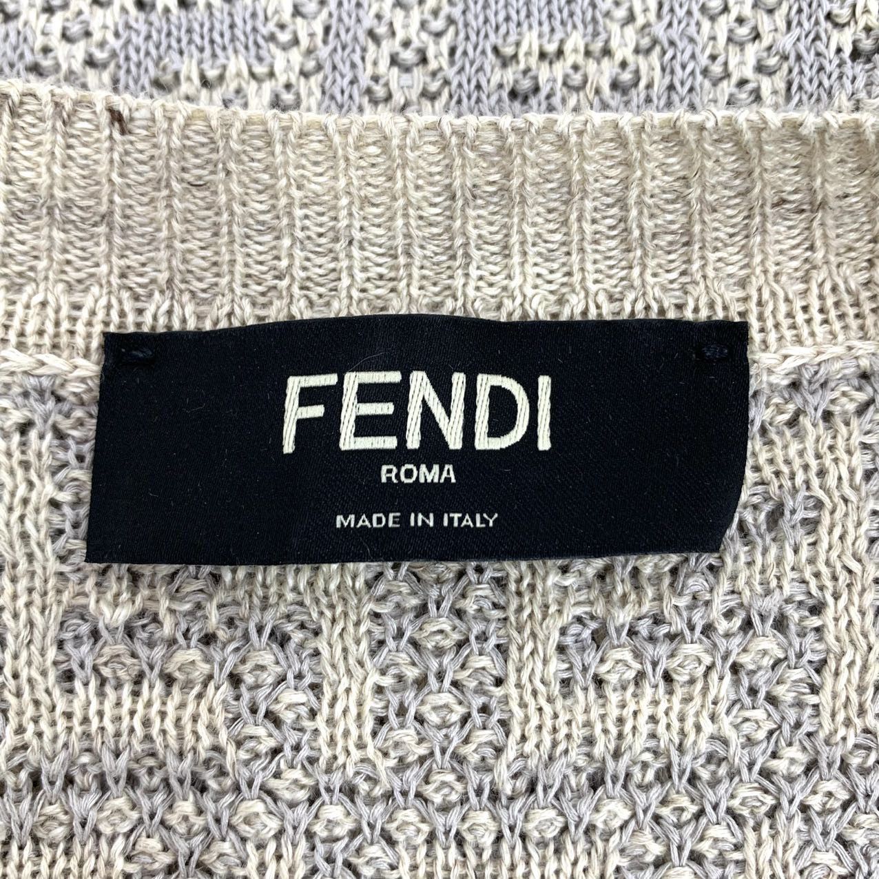 Fendi Fendi Logo Monogram Long Sleeve Knit Sweater K26WX Size US M / EU 48-50 / 2 - 5 Thumbnail